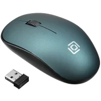 Мышь Oklick 515MW (черный/зеленый) фото 1